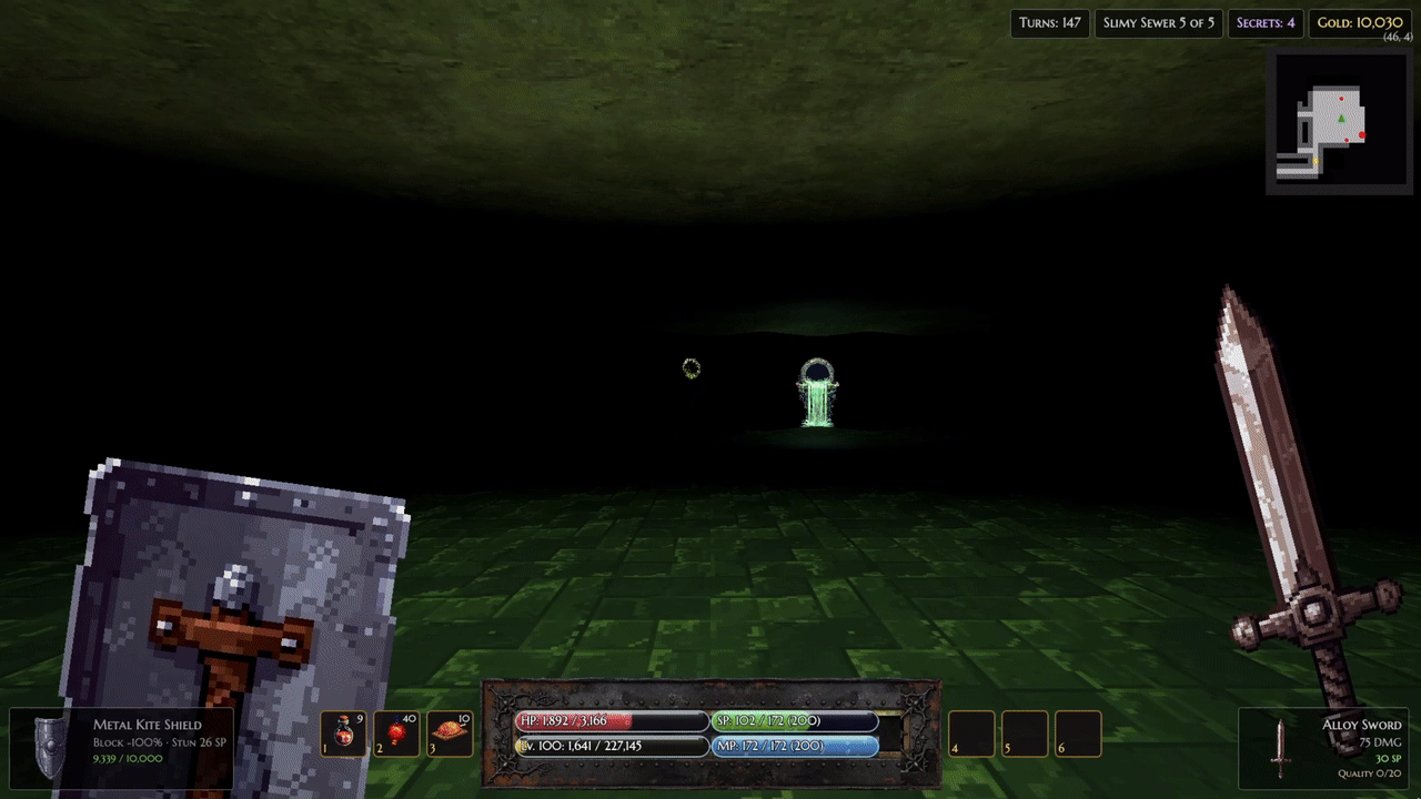 Melee combat in Crawler3D