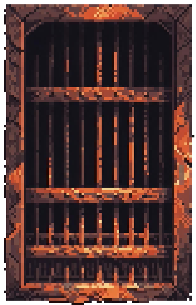 Rusty iron gate