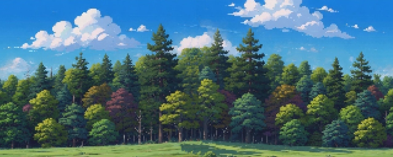 Forest beyond the town walls